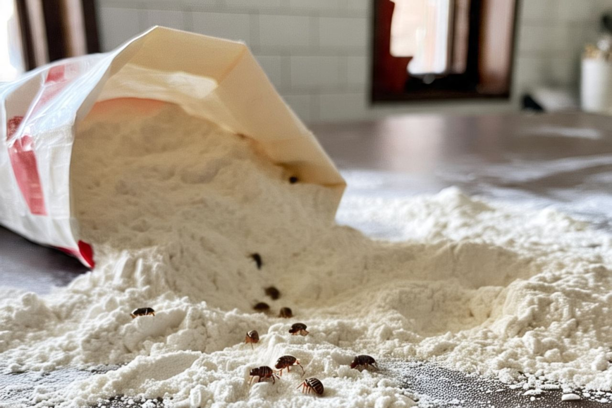 weevils on flour