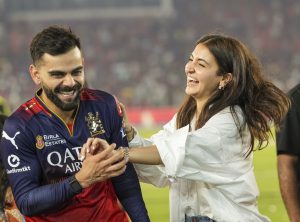Virat Kohli celebrates IPL 2025 Win with wife Anushka Sharma