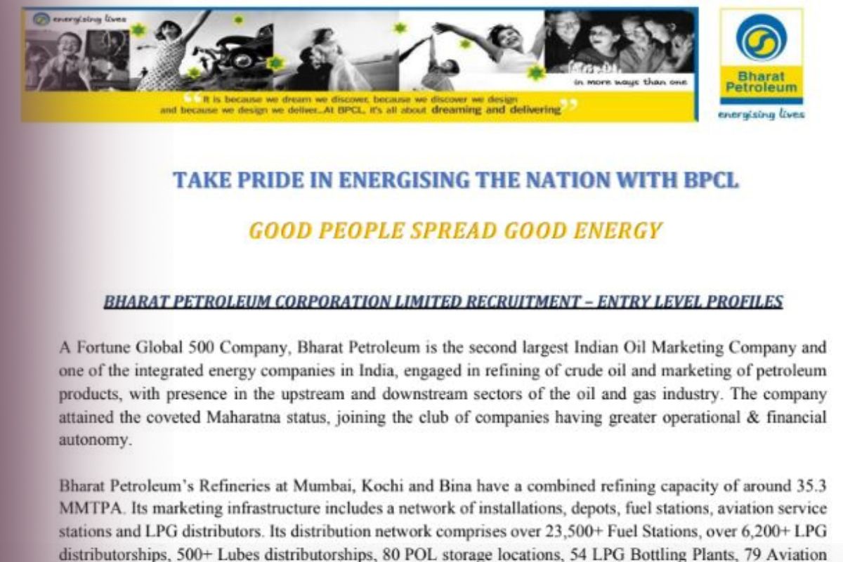 BPCL Recruitment 2025
