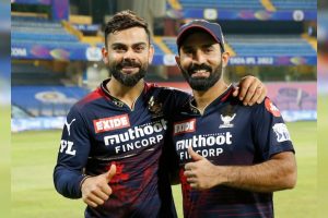 Virat Kohli and Dinesh Karthik.