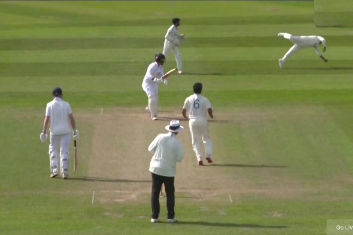 Sarfaraz Khan Stunning Catch in India A vs England Lions.