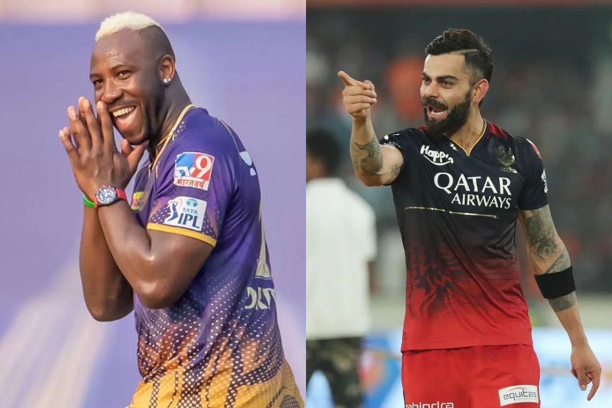 Andre Rusell and Virat Kohli.