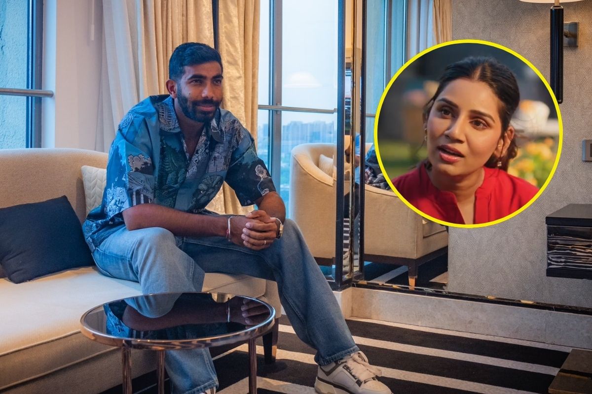 Jasprit Bumrah and Sanjana Ganeshan