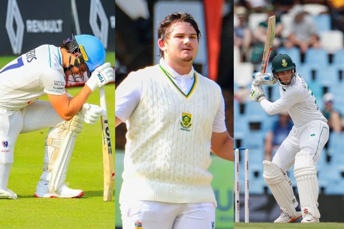 ZIM vs SA Dewald Brevis, Lehan-dre Pretorius and Corbin Bosch.