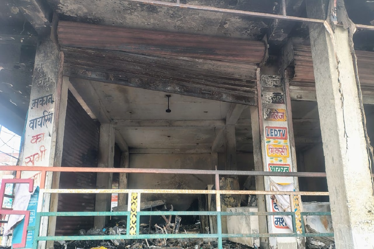Fire in Electronics Shop in Palamu