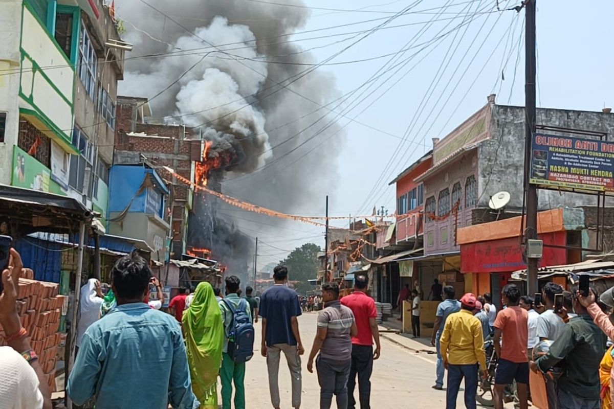 Fire in shop