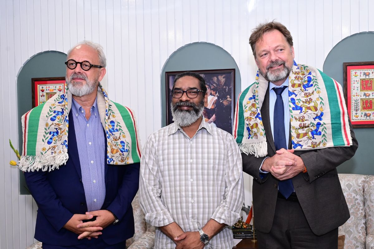 Hemant Soren with German Ambassador