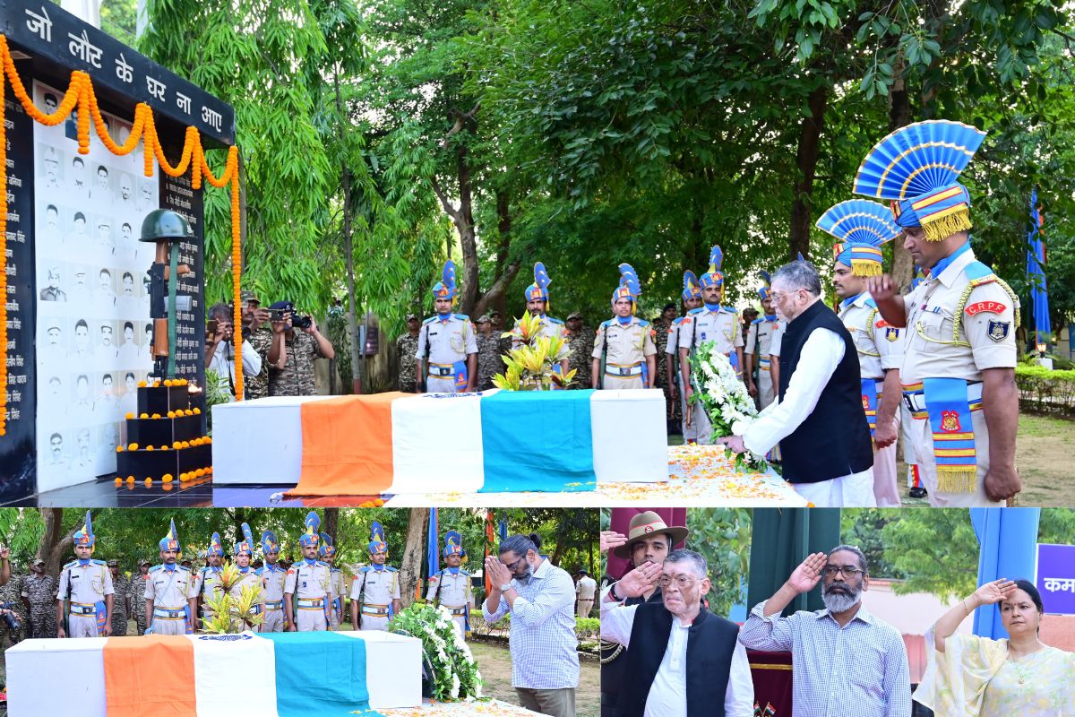 Jharkhand Governor and Hemant soren paid tribute
