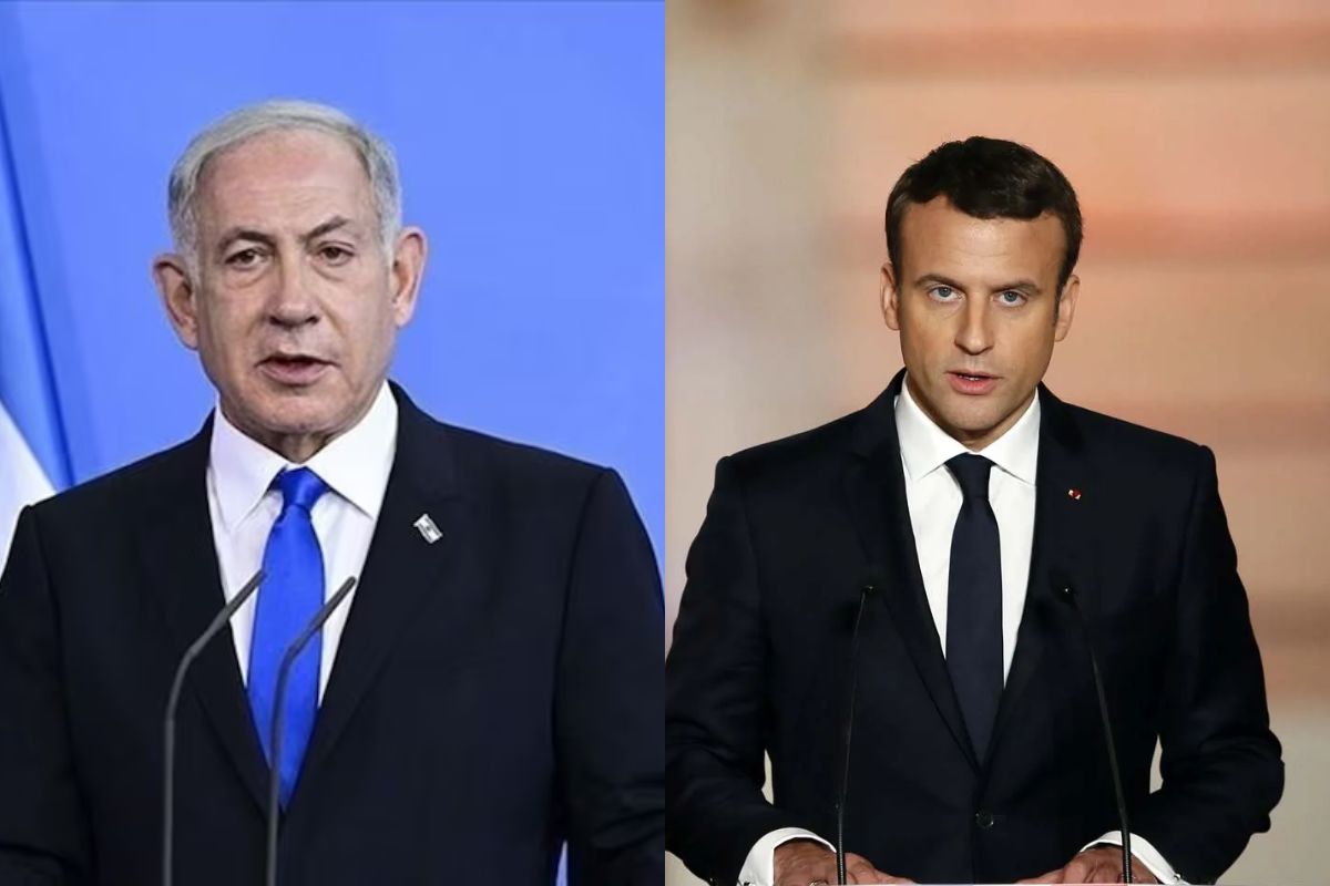 PM Netanyahu And Emmanuel Macron