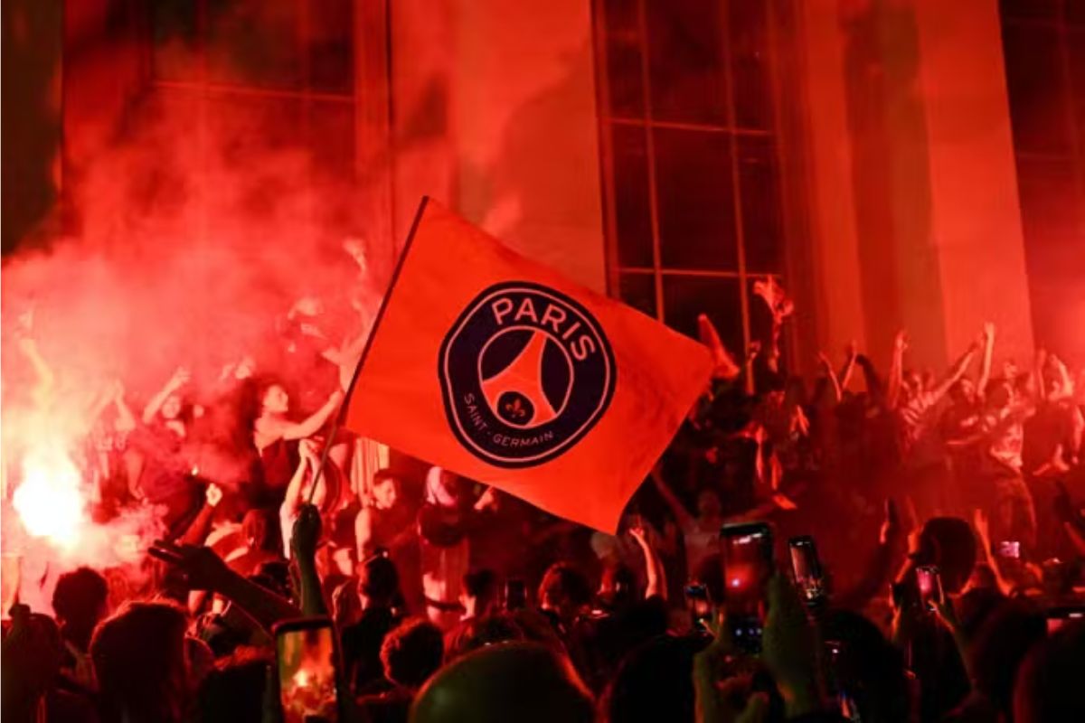 PSG Champions League Victory Celebration