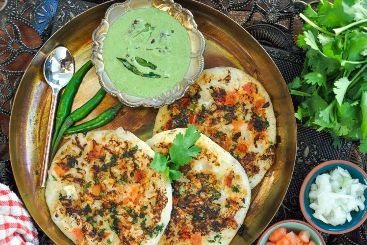 Poha Dahi Uttapam Recipe