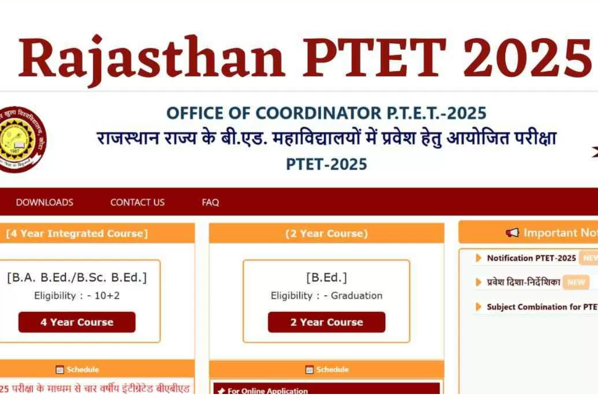 Rajasthan PTET Result 2025