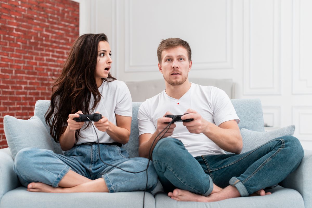Couple Playing Games