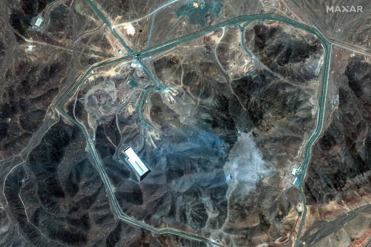 US Strike on iran nuclear site Satellite-images