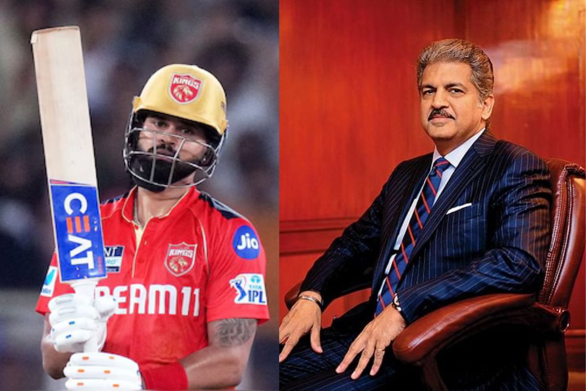 Shreyas Iyer and Anand Mahindra
