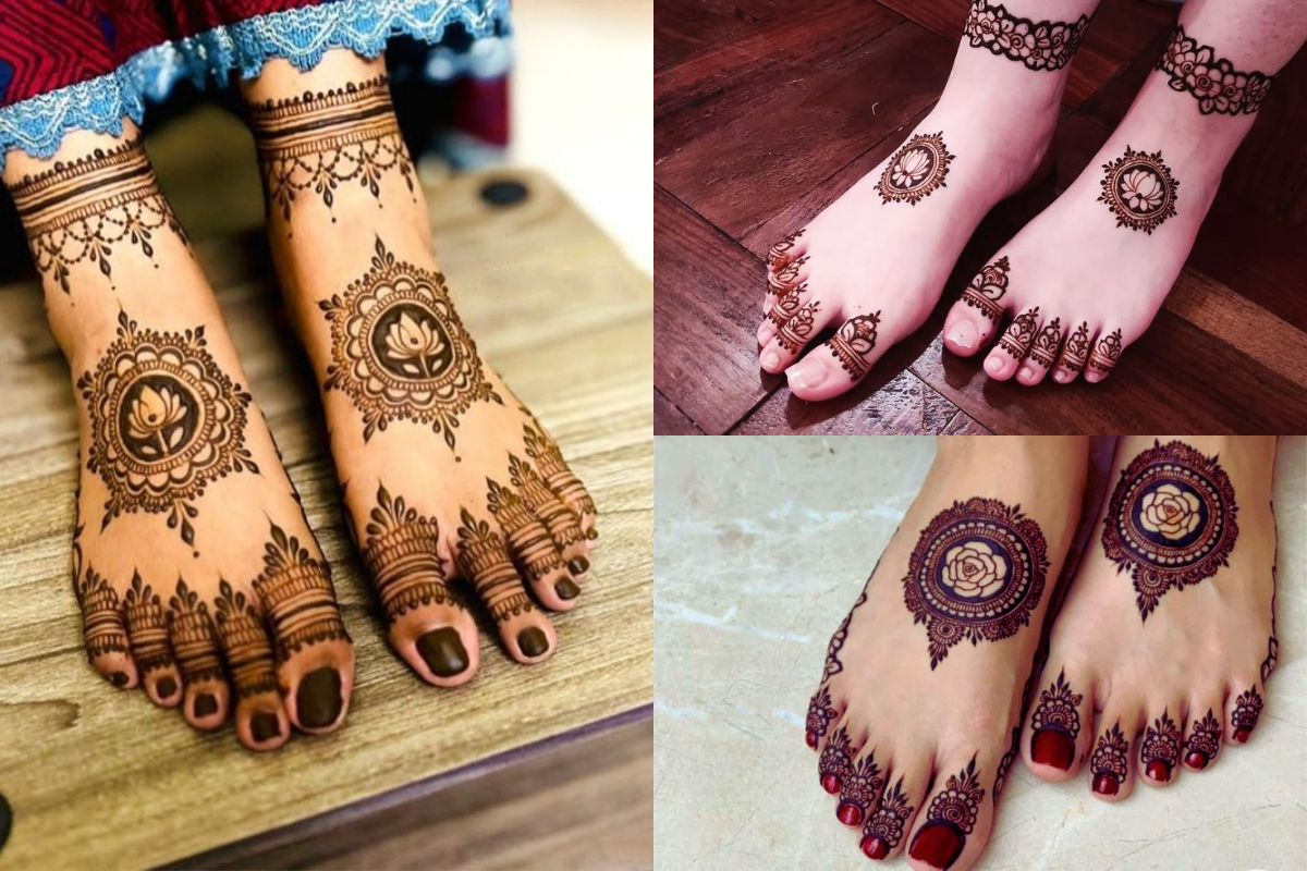 Simple Leg Mehndi Designs