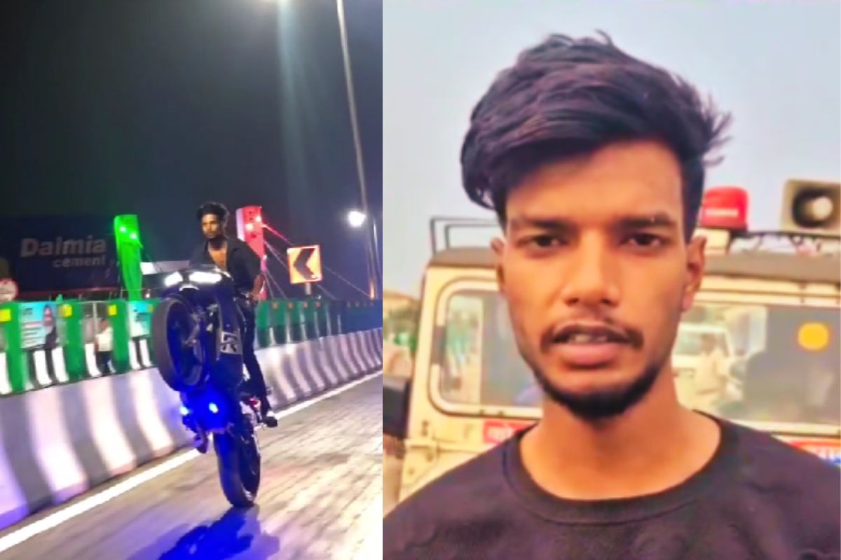 Stunt on Siramtoli Flyover