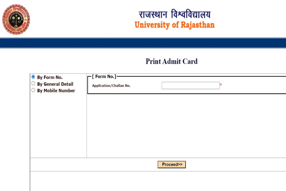 Uniraj Admit Card 2025 OUT