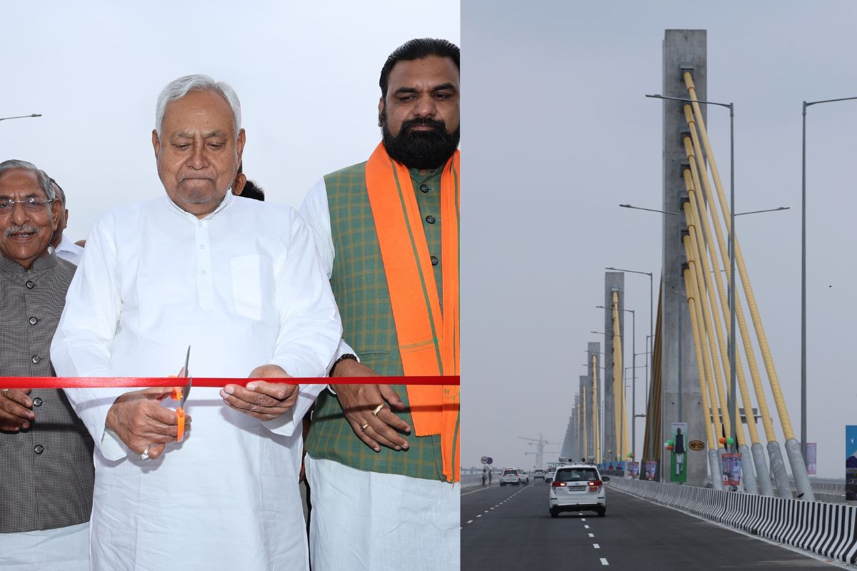 CM Nitish inaugurated country's longest cable bridge