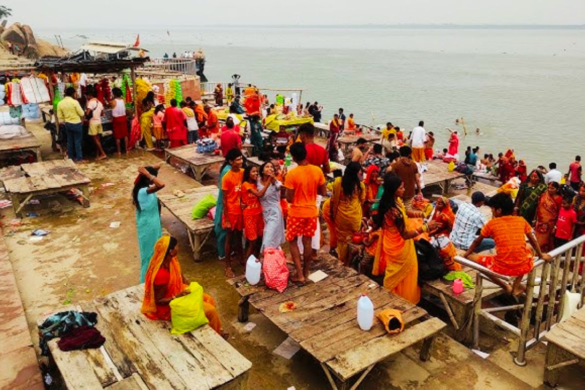 Shravani Mela All arrangements at this Ganga Ghat very attractive