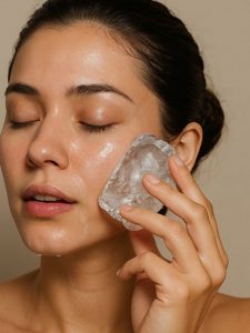 गर्मियों में चेहरे पर बर्फ लगाने से मिलते हैं ये फायदे