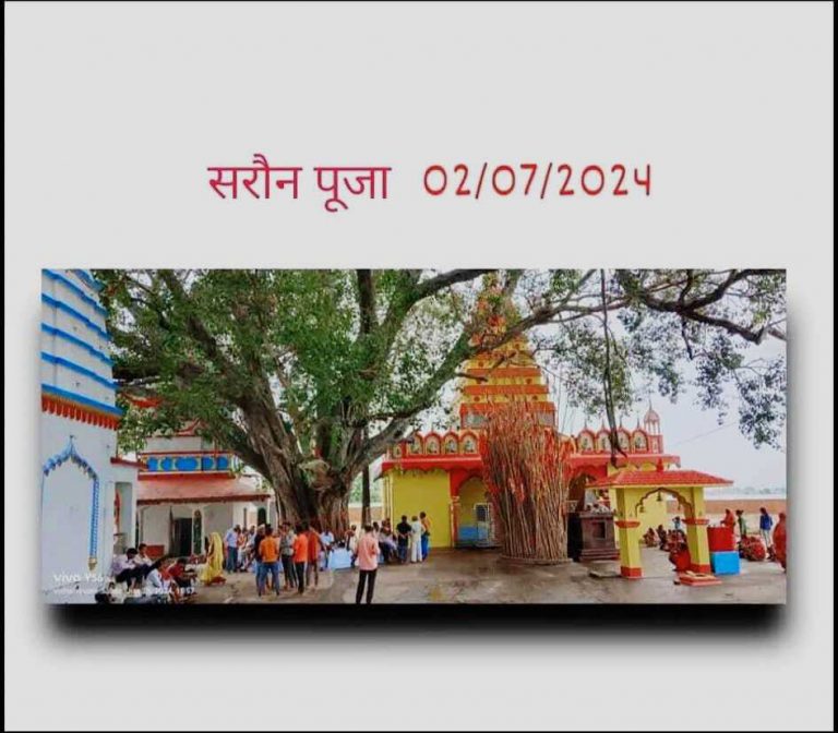 17 जून को सरौन  काली मंदिर में होगी वार्षिक पूजा