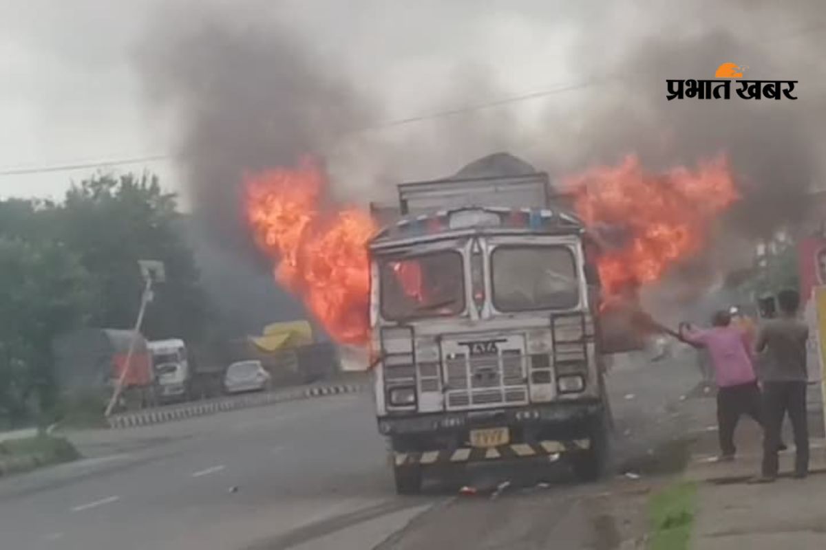 fire in truck