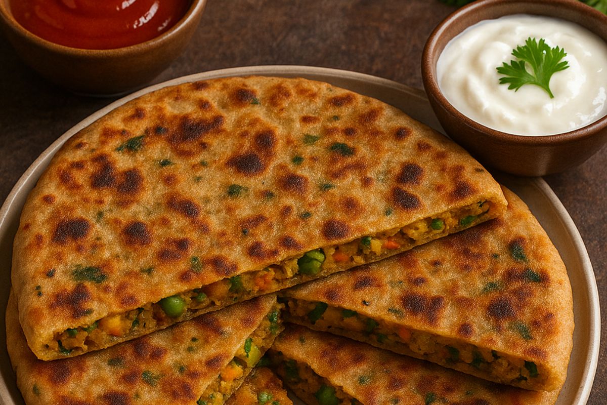 mix veg paratha