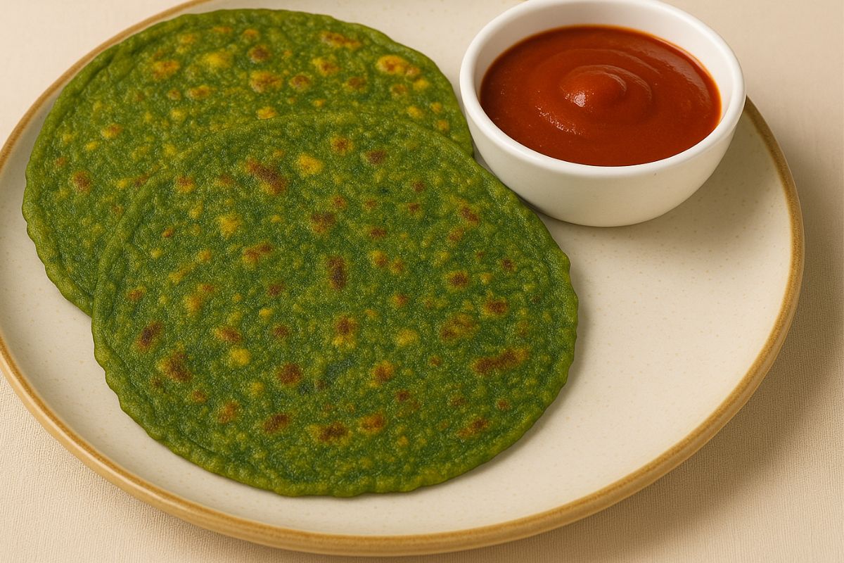 palak corn chilla