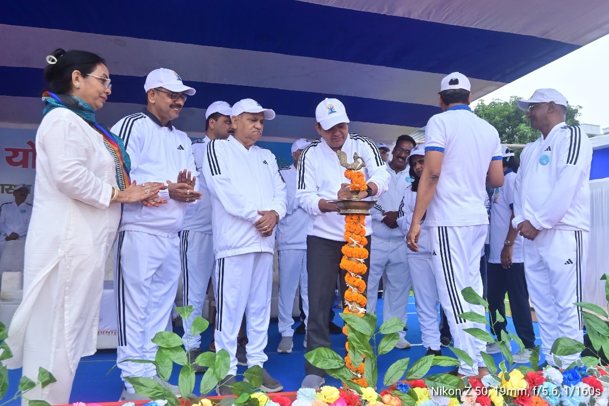 yoga day Irfan Ansari and CP Singh
