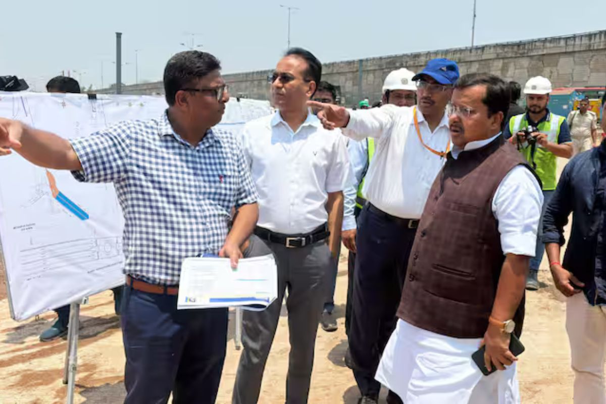 निरीक्षण करने मंत्री नितिन नवीन