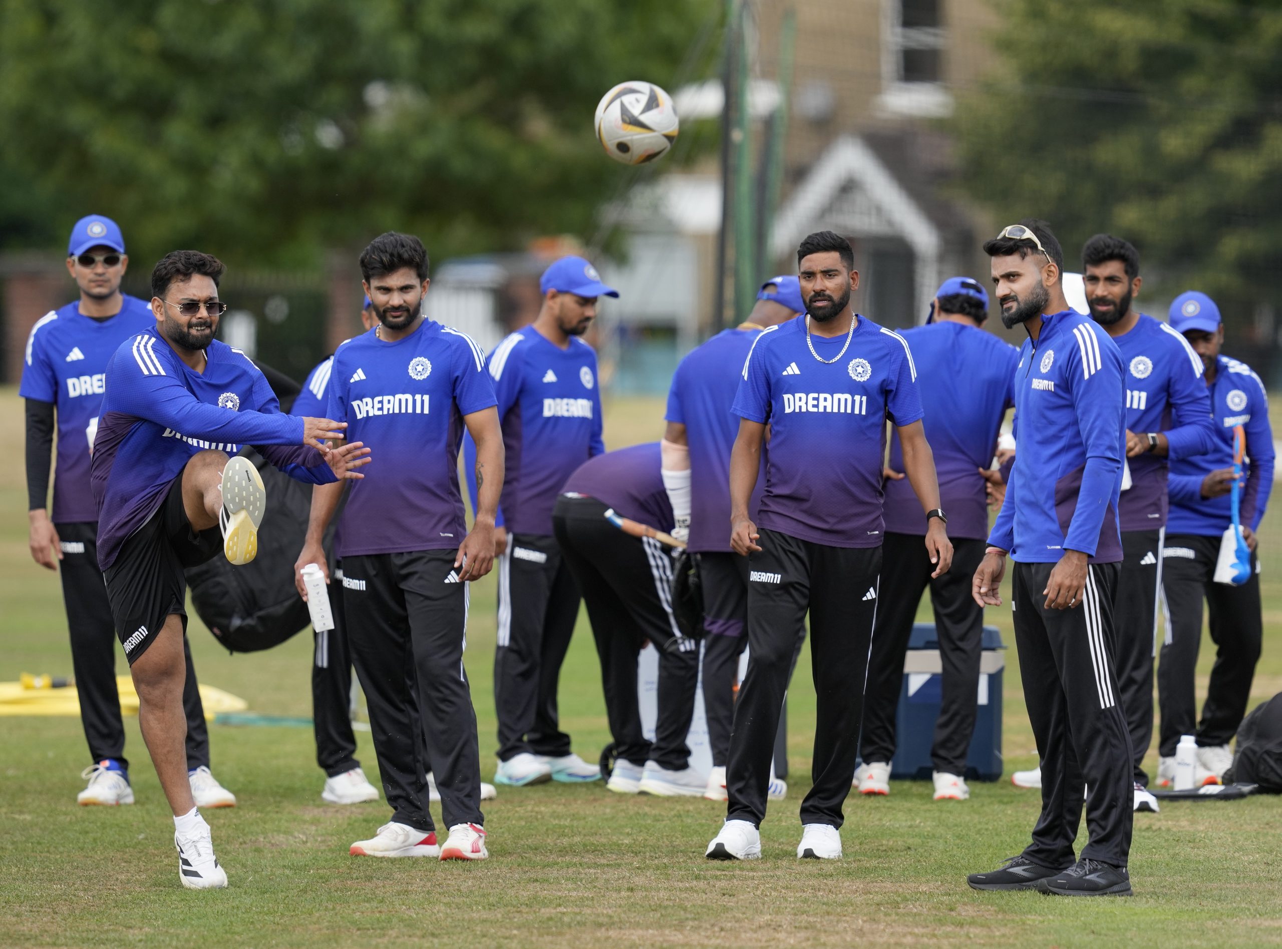 Indian players during training session ahead of IND vs ENG 4th Test