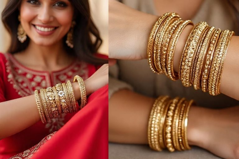 Gold Bangles Design: हर मौके पर पहने सुंदर और ट्रेंडी गोल्डन चूड़ियां, देखें टॉप लेटेस्ट डिजाइन 