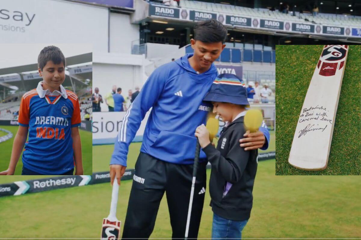 Yashasvi jaiswal meets Special Fan