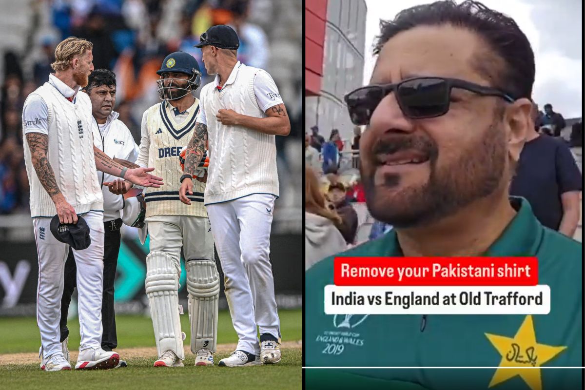 Pakistani Fan Creates Stir during IND vs ENG Manchester Test