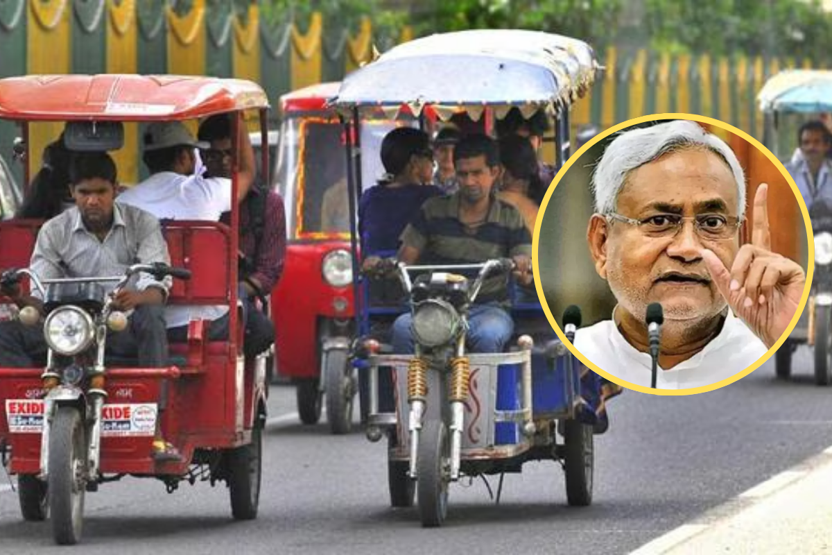 E Rickshaw running on patna road