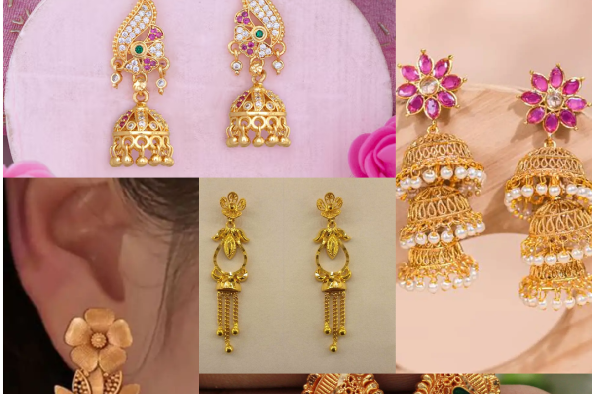 Gold Earrings for Teej 2025