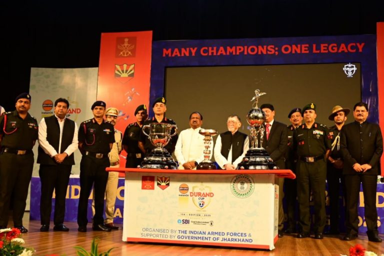अंतरराष्ट्रीय खेल मानचित्र पर झारखंड को मिलेगी नयी पहचान, डूरंड कप 2025 ट्रॉफी का अनावरण कर बोले राज्यपाल