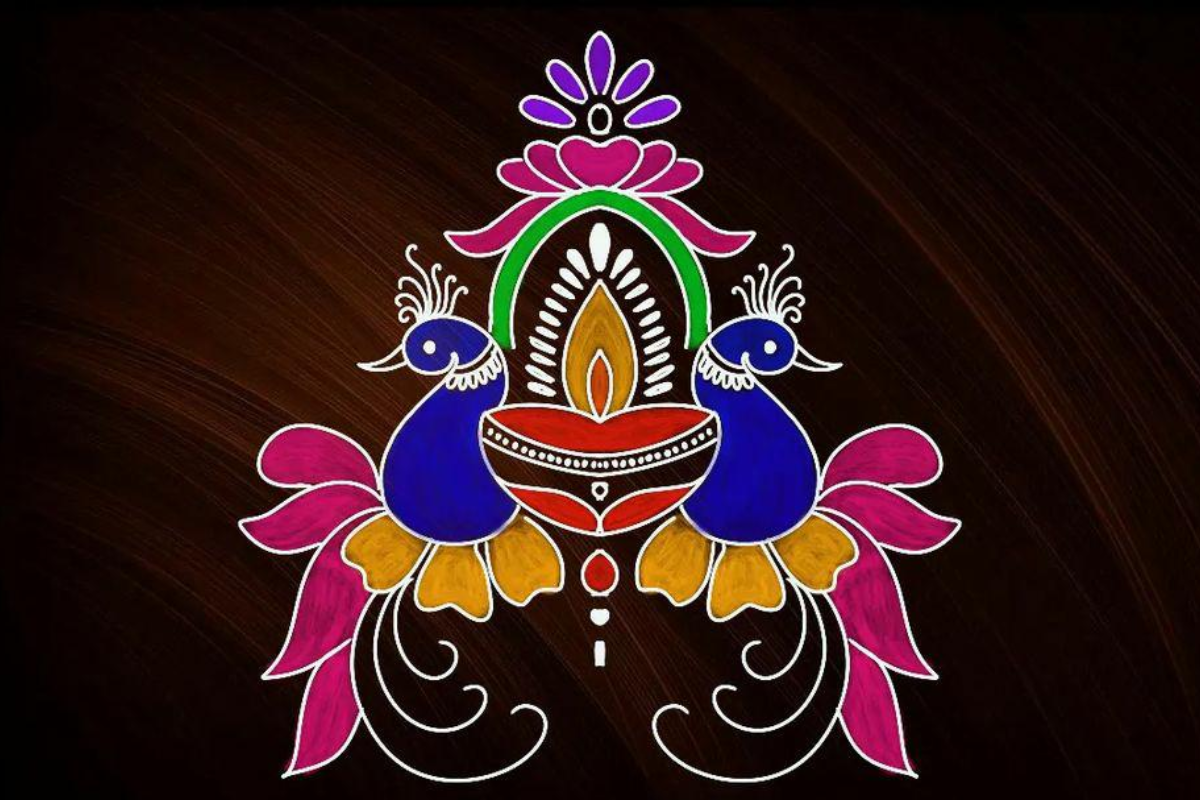 Guru Purnima Rangoli Design Easy