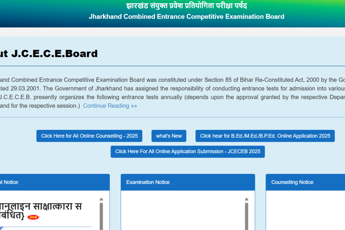 JCECEB BEd Result 2025 OUT
