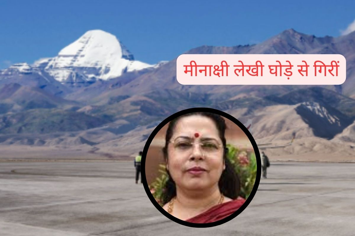 Meenakshi Lekhi Falls from Horse