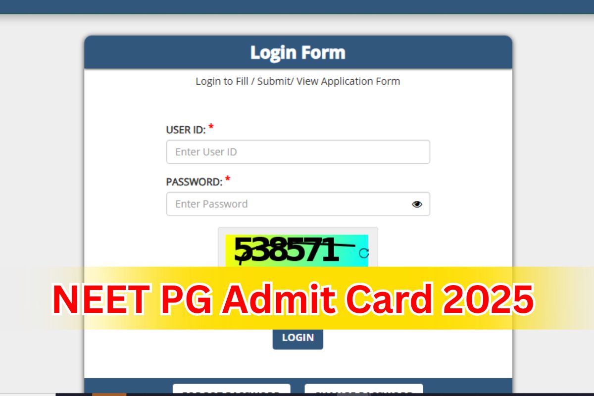 NEET PG Admit Card 2025