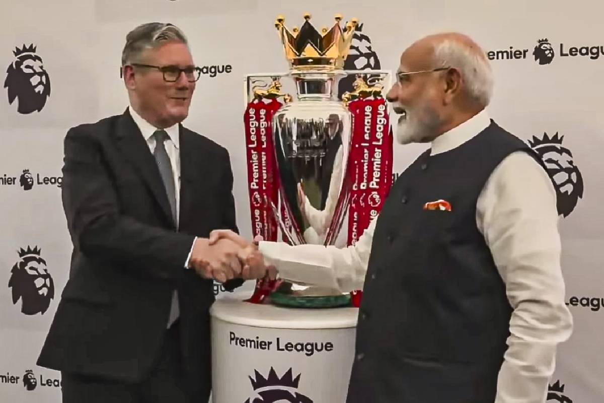 Narendra Modi (Right) Keir Starmer (Left)
