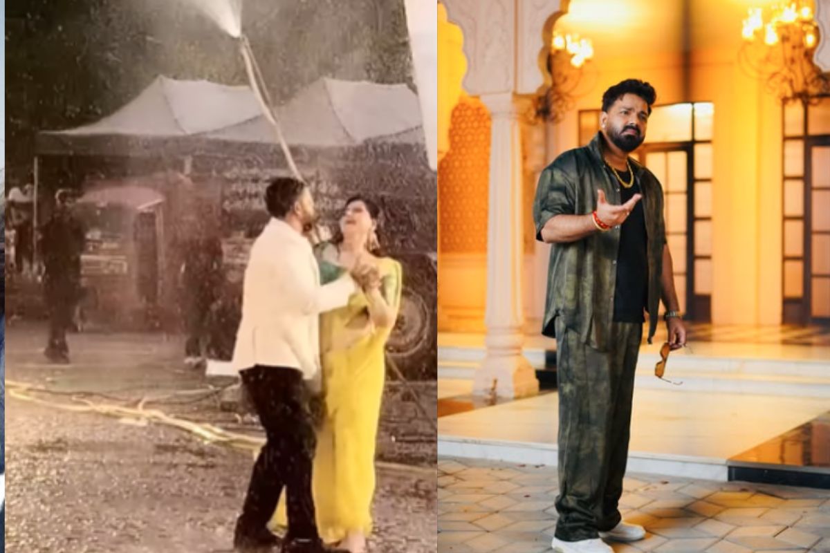 Pawan Singh romance with Zareen khan
