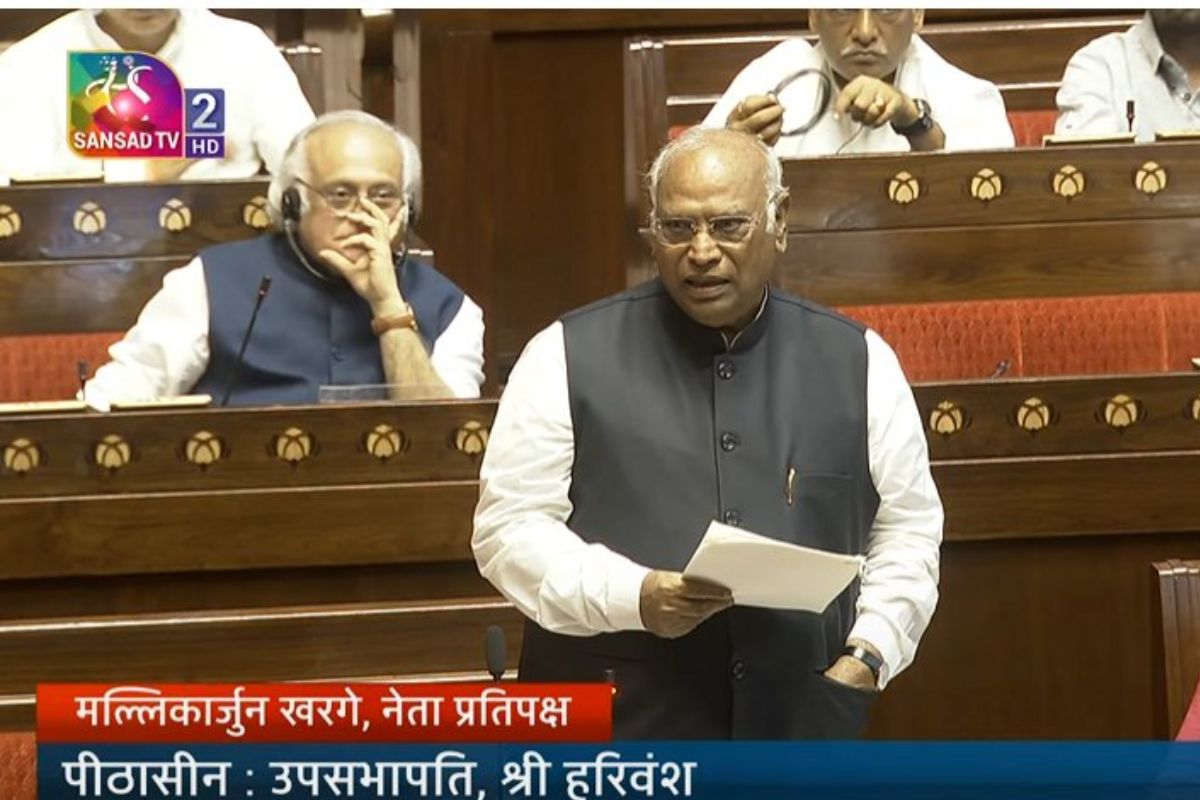 Rajya Sabha LoP Mallikarjun Kharge