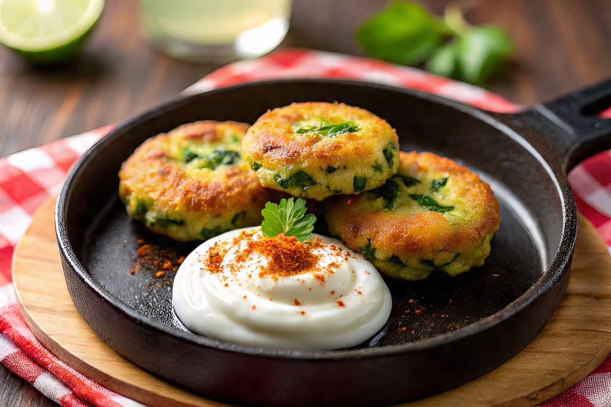 Suji Palak Tikki
