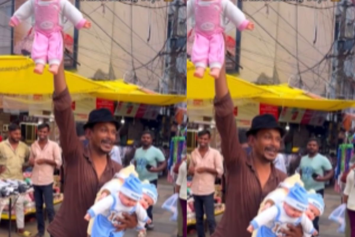 Viral Video man sale baby toy say buy nice family baby