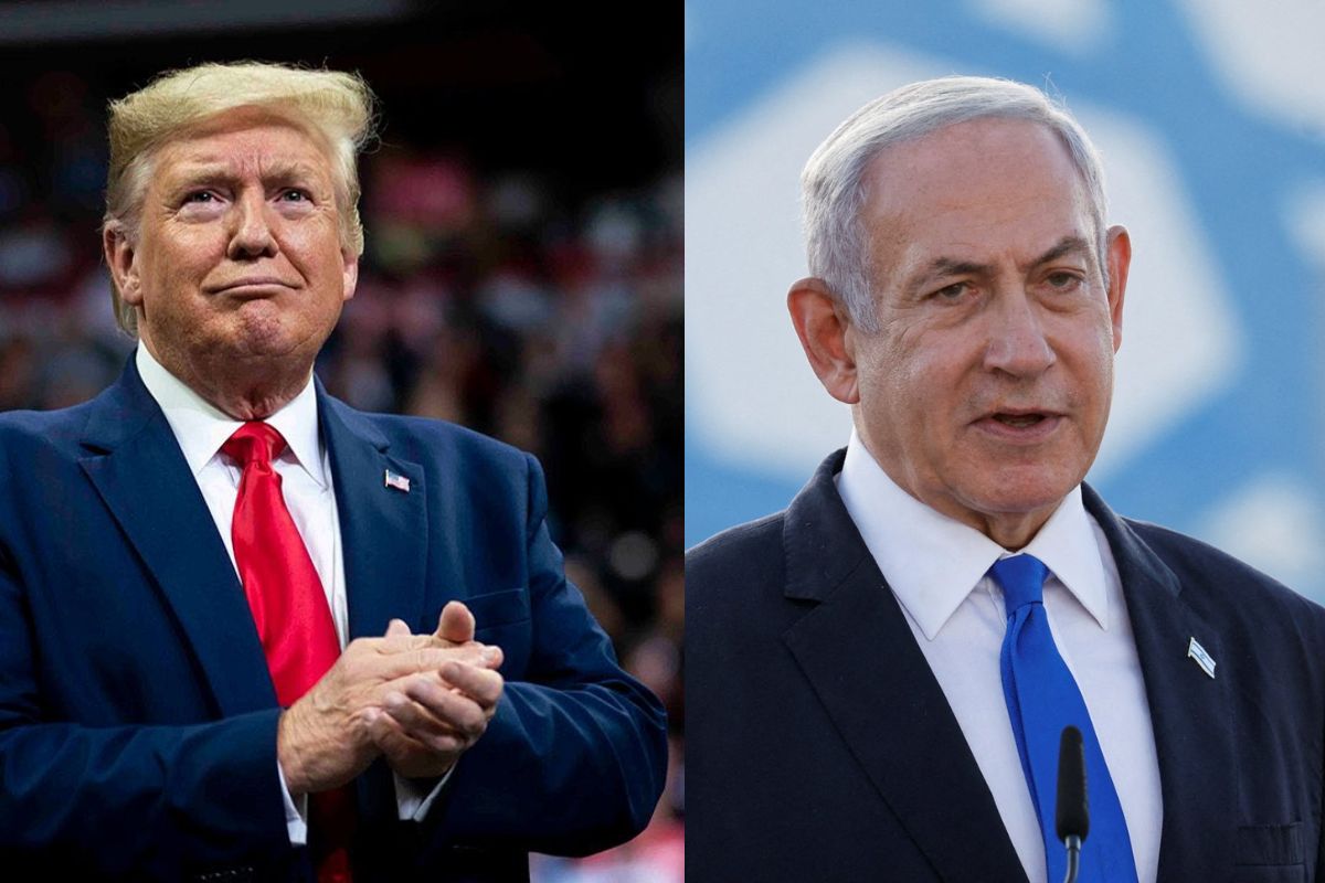 Donald trump and israel president netanyahu