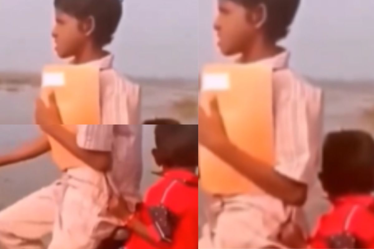 Viral Video elder brother ride on cycle with younger brother