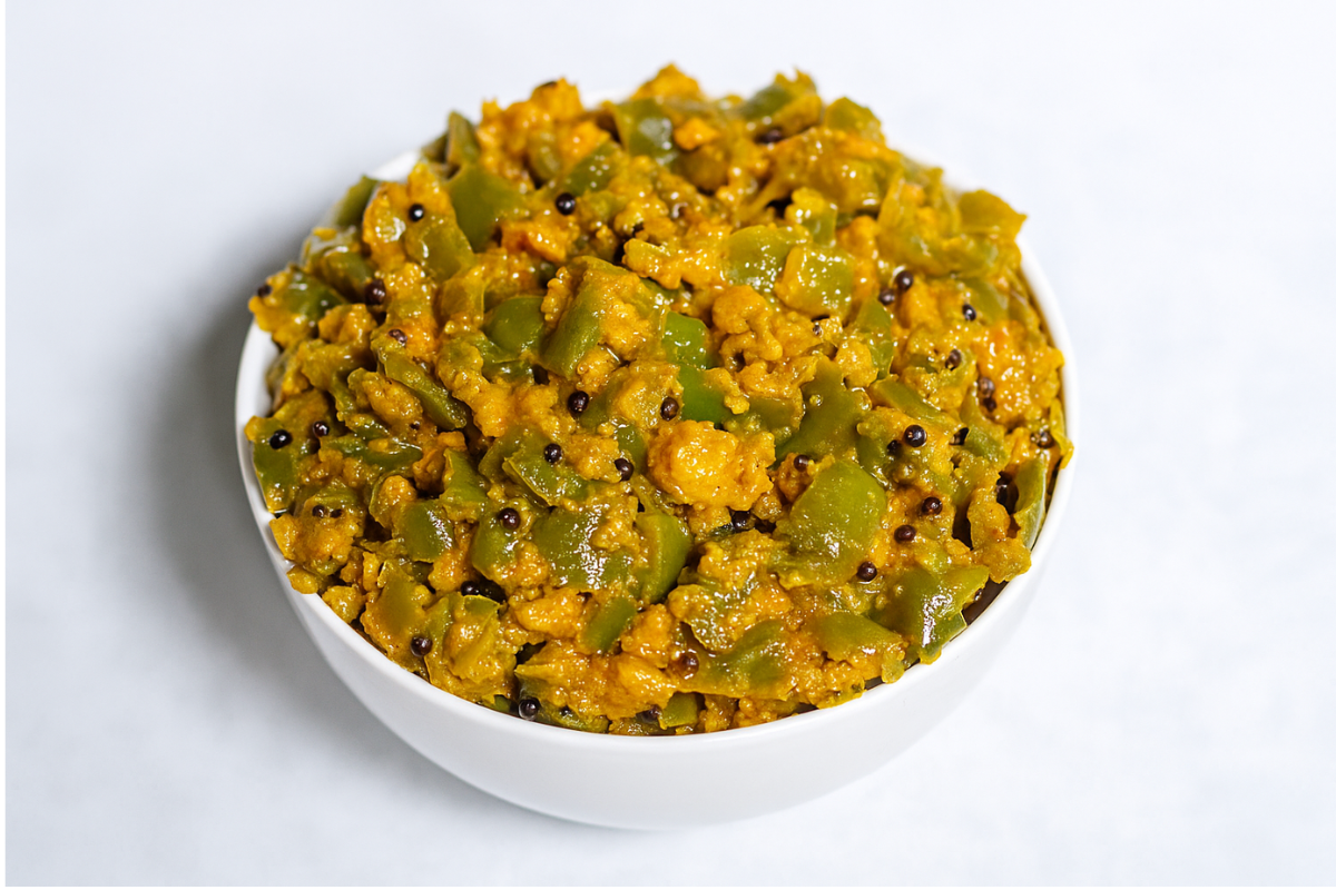 Shimla Mirch Besan Recipe